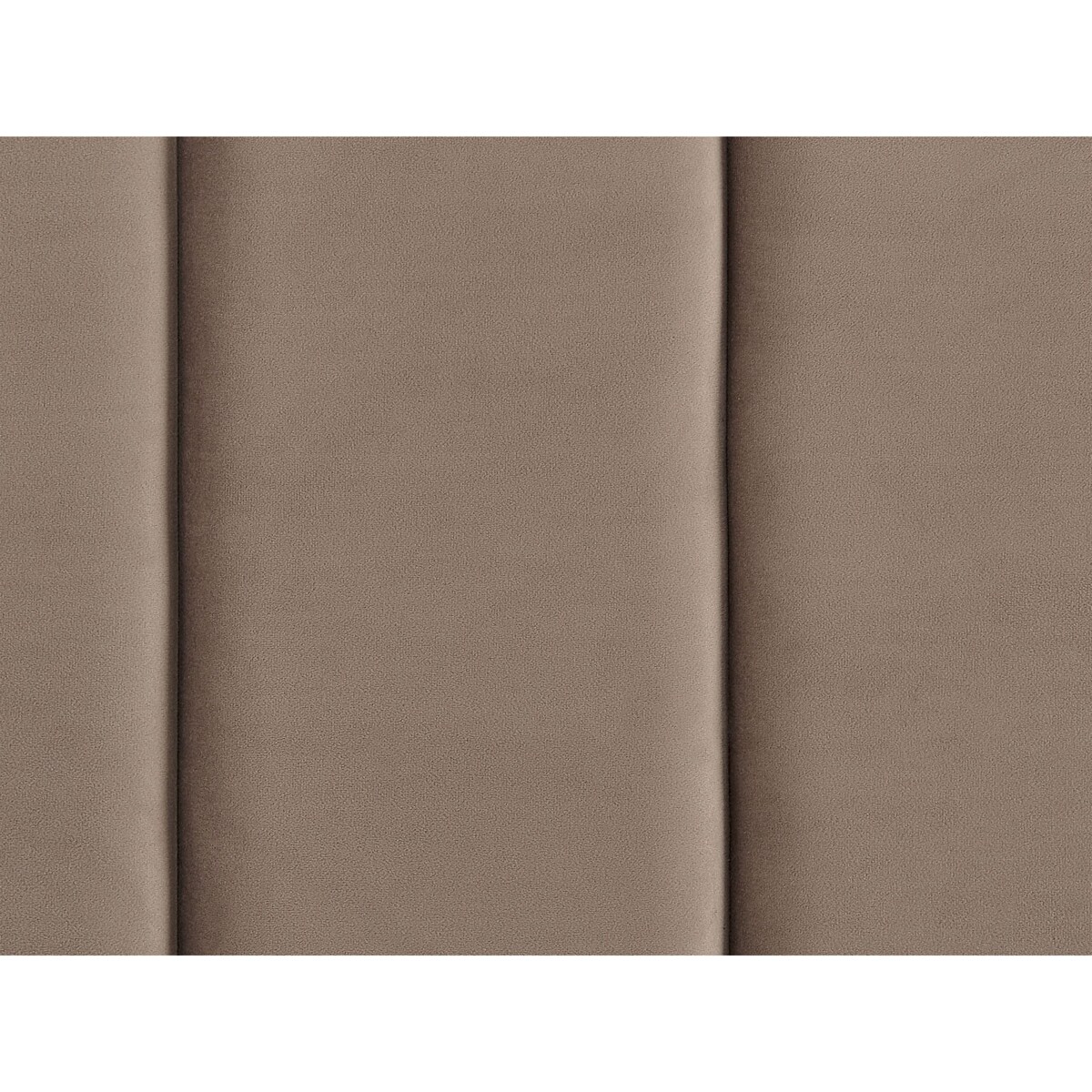 Łóżko welurowe 180 x 200 cm beżowoszare VILLETTE