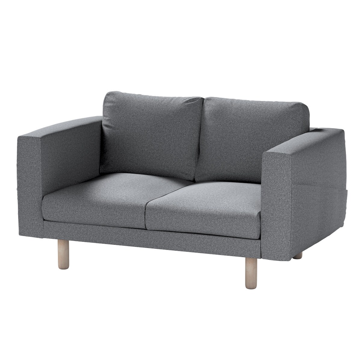 Pokrowiec na sofę Norsborg 2-osobową, ciemno szary melanż, 153 x 88 x 85 cm, Amsterdam