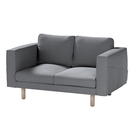 Pokrowiec na sofę Norsborg 2-osobową, ciemno szary melanż, 153 x 88 x 85 cm, Amsterdam