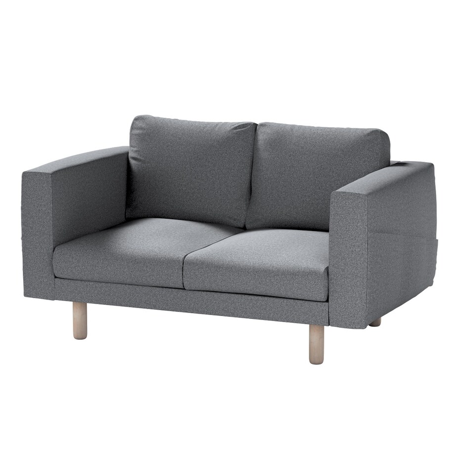 Pokrowiec na sofę Norsborg 2-osobową, ciemno szary melanż, 153 x 88 x 85 cm, Amsterdam