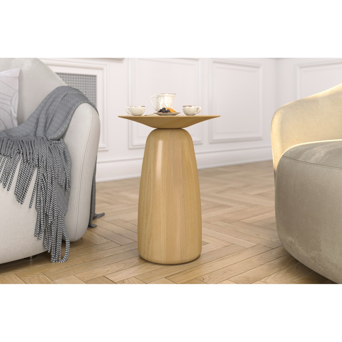 Stolik drewniany różne kolory Baobab 44, lakier naturalny