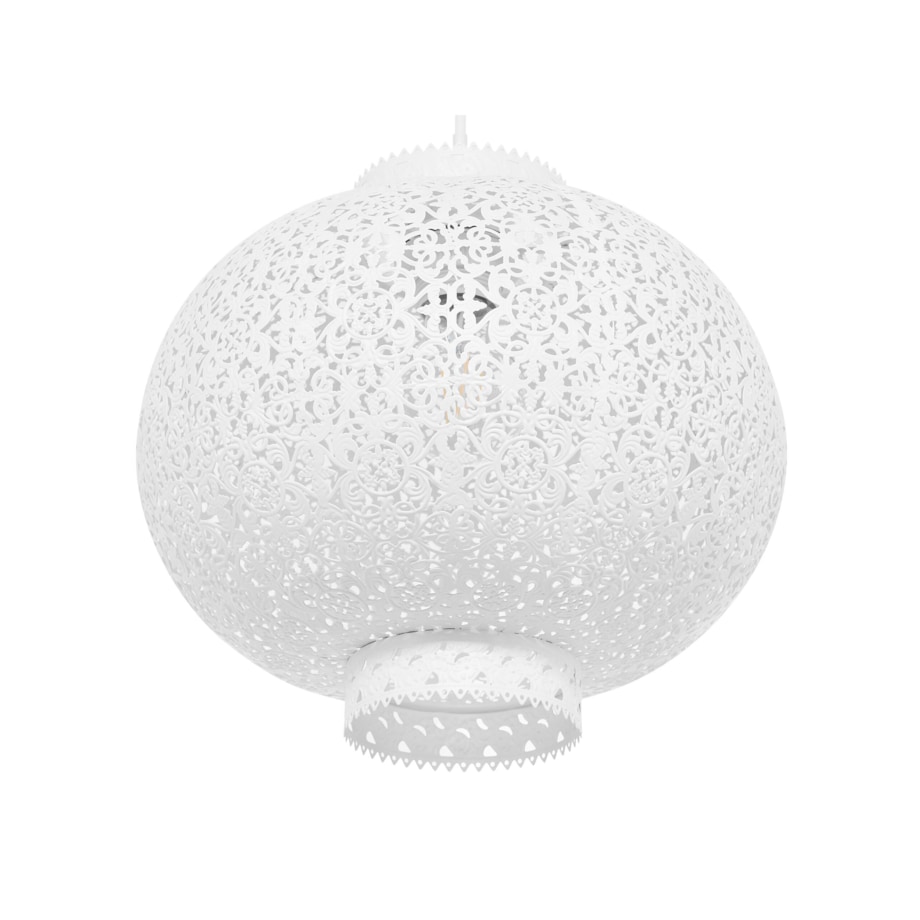 Lampa wisząca metalowa biała MEUSE