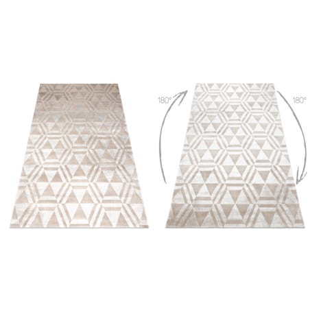 Dywan PEARL 51323C beż - Geometryczny, 230x330 cm