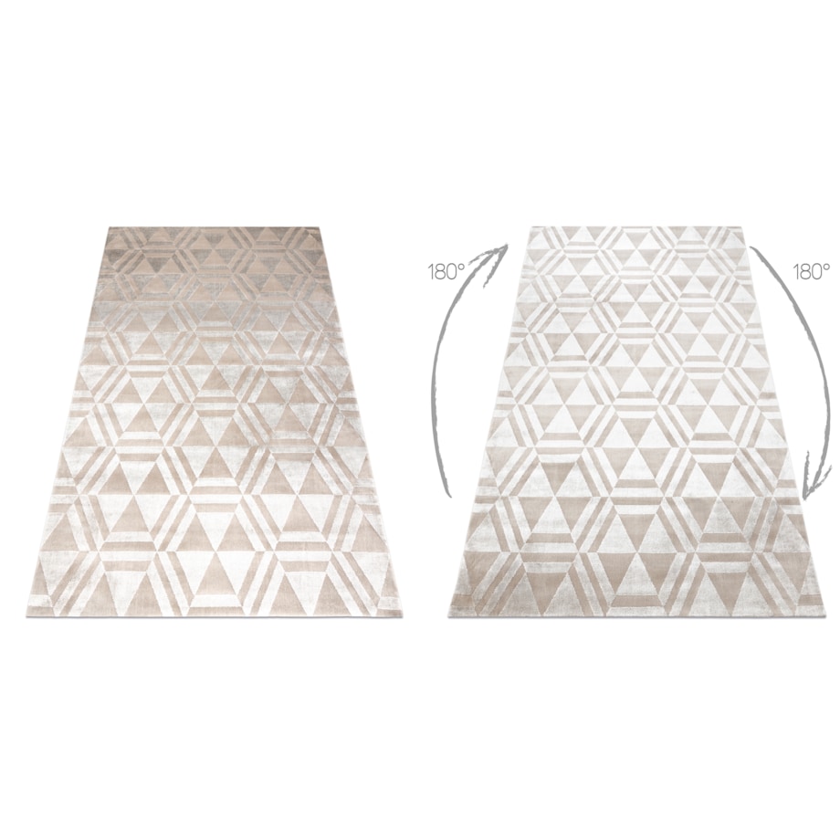 Dywan PEARL 51323C beż - Geometryczny, 230x330 cm