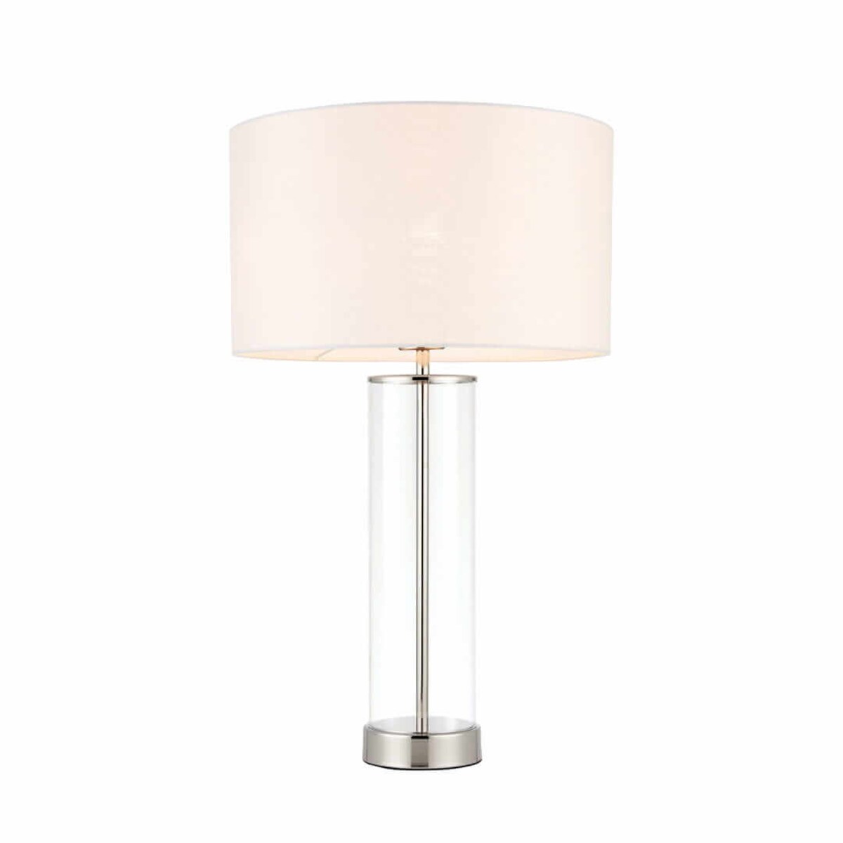 Tkaninowa lampa stojąca Lessina 70600 Endon biała srebrna transparentna