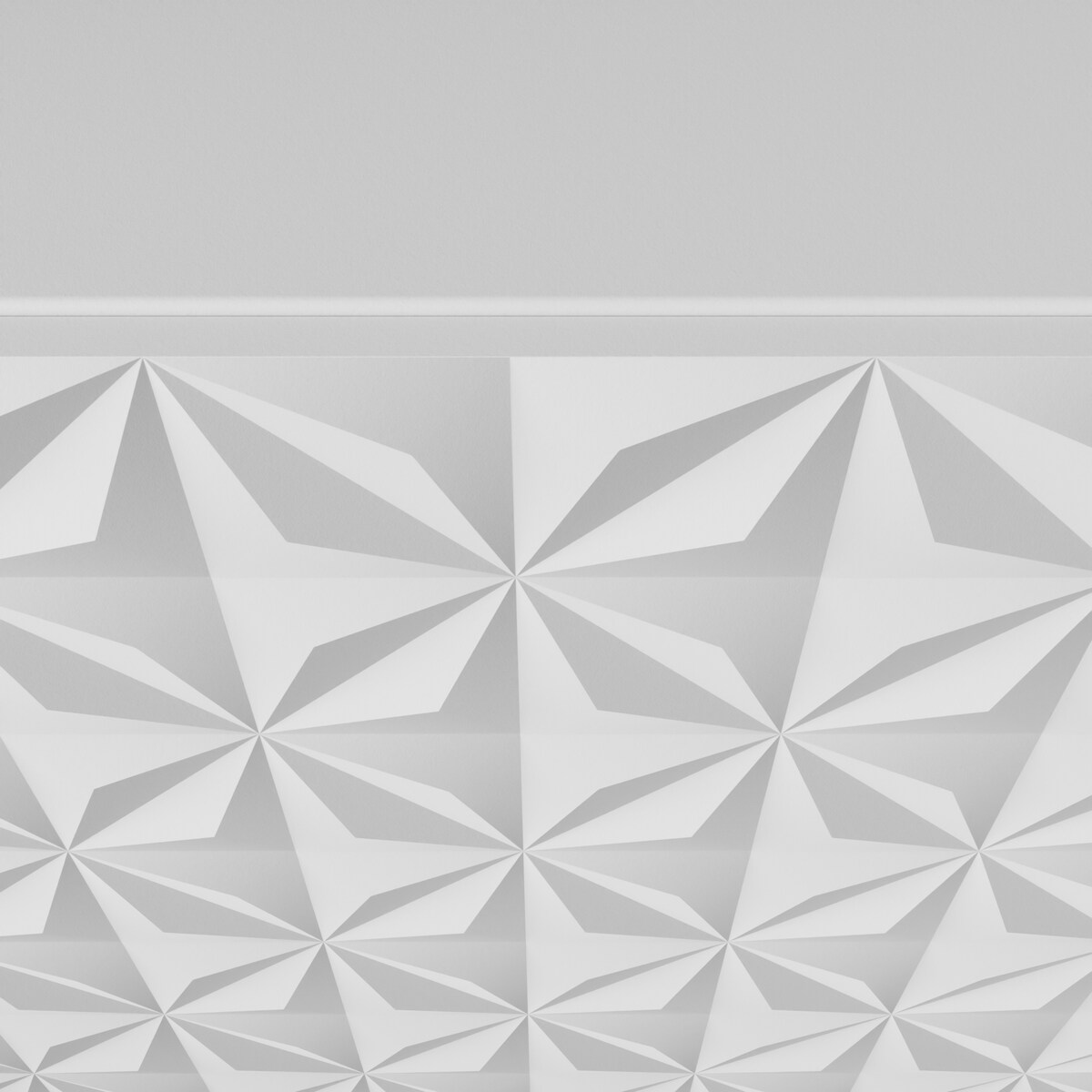 Szafka RTV ALI 200 cm, wisząca, z ozdobnymi frontami, pod telewizor- biała