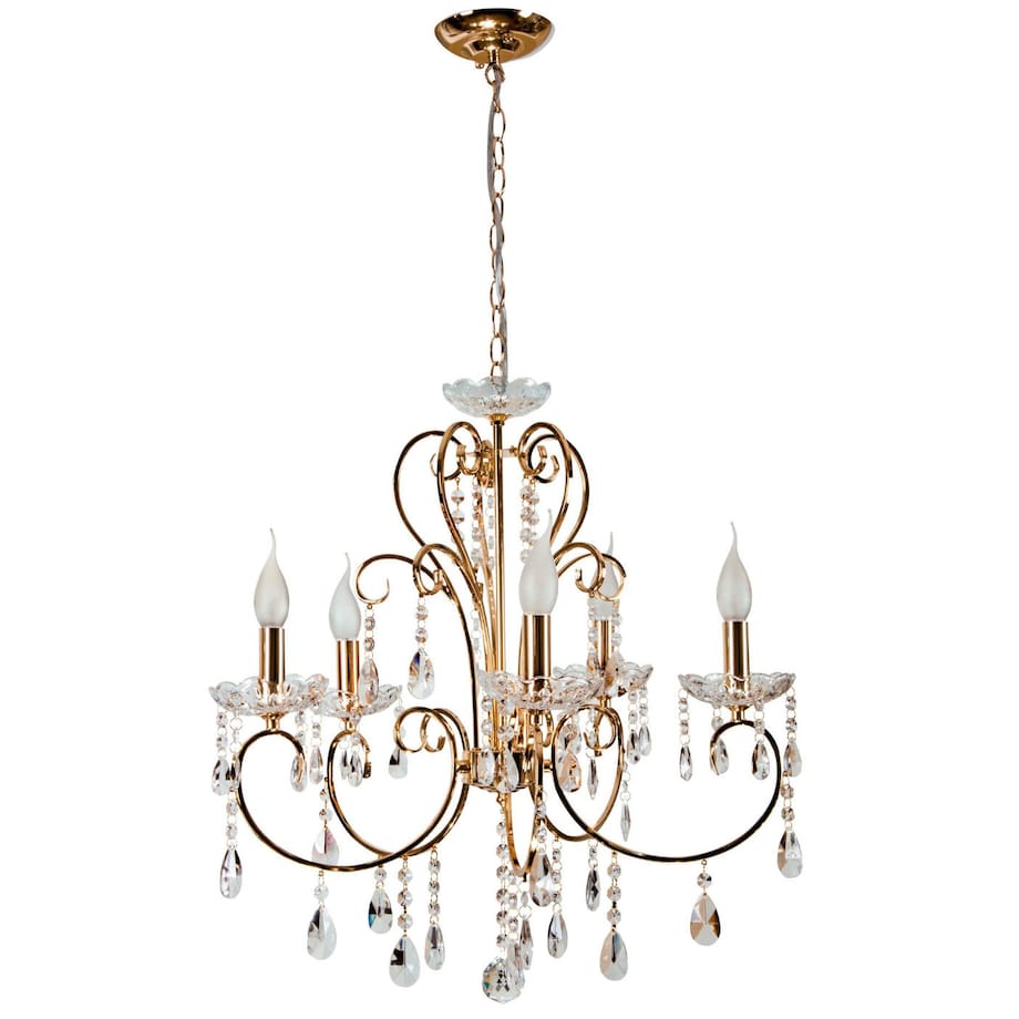 Pałacowa LAMPA wisząca AURORA 35-73730 Candellux świecznikowa OPRAWA glamour ZWIS z kryształkami czarny przezroczysty