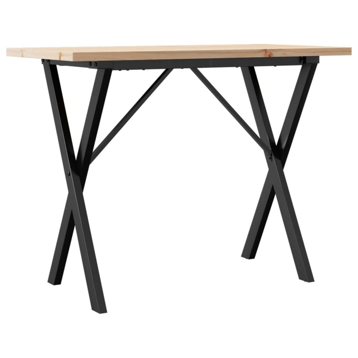 vidaXL Stół jadalniany z nogami w kształcie litery X, 100x50x75,5 cm