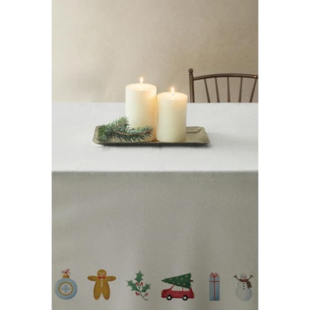 Obrus świąteczny - minimalistyczne święta - 100x100