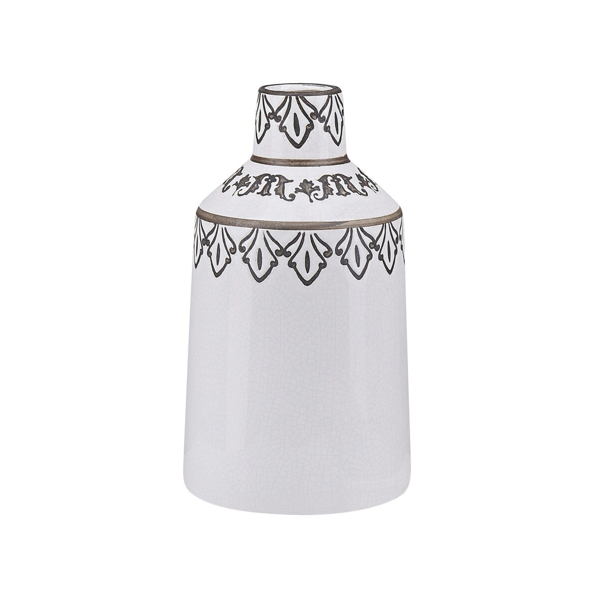 Wazon na kwiaty ceramiczny biały AMISOS