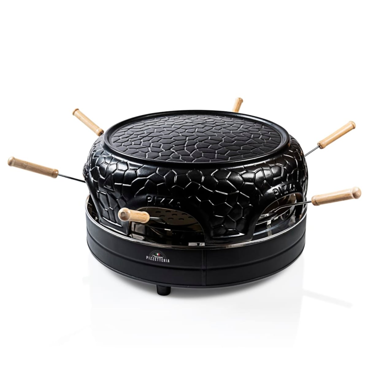 Bestron Opiekacz do pizzy dla 6 osób APD600Z, 910 W, czarny
