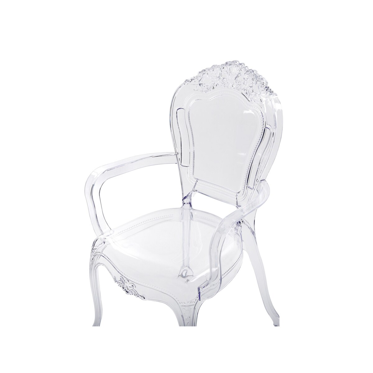 Zestaw 2 krzeseł do jadalni przezroczysty VERMONT II