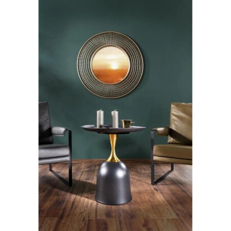 Ława LIBRA 51x51 czarna/złota