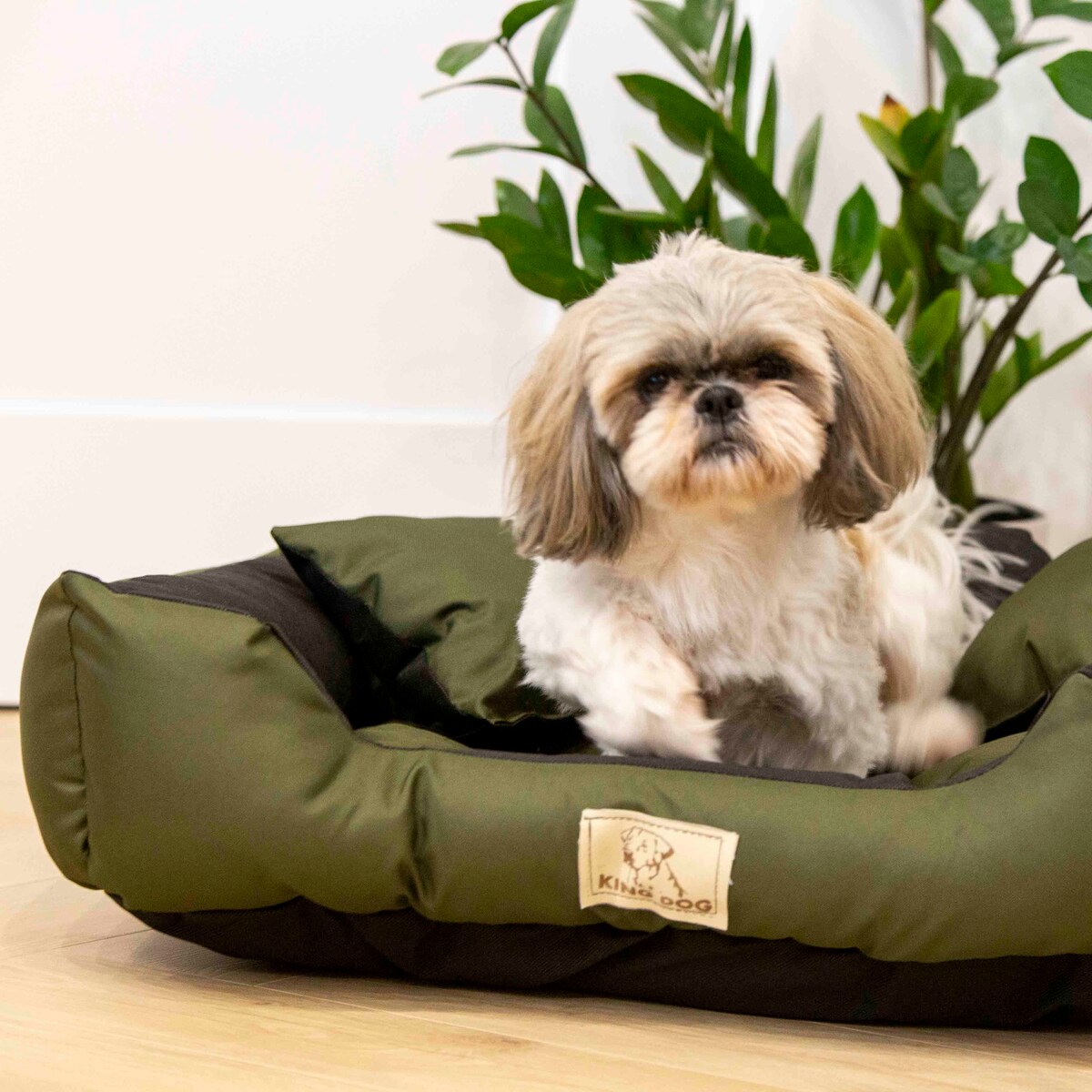 Legowisko Dla Dużego Psa 130X105 Cm Posłanie Kanapa Z Miejscem Na Imię Wodoodporne