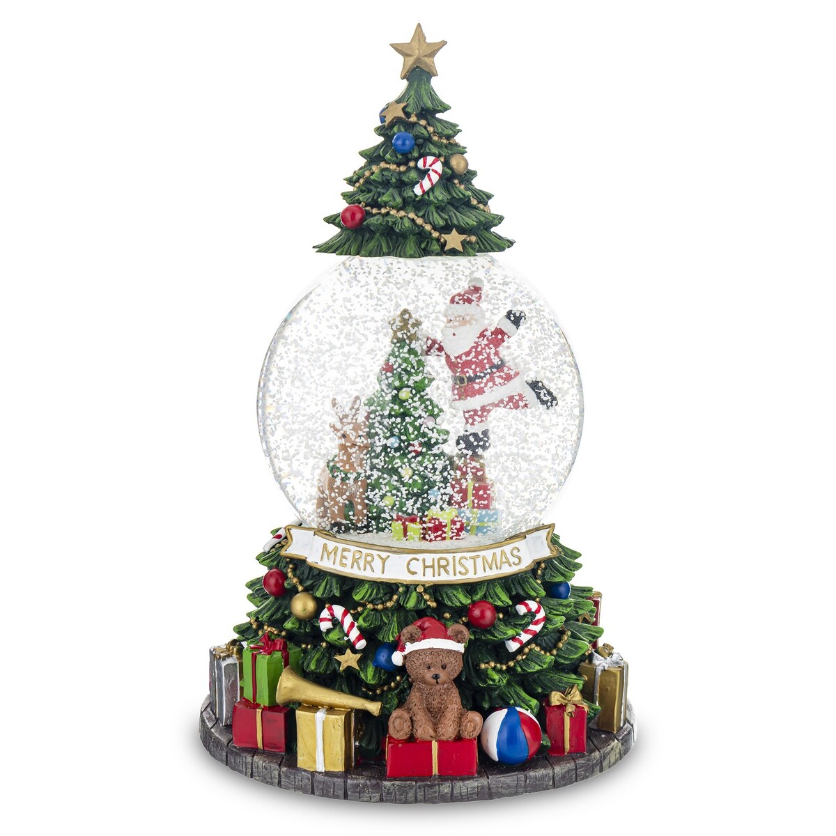 Kula śnieżna świąteczna Święty Mikołaj 26x16x16 cm