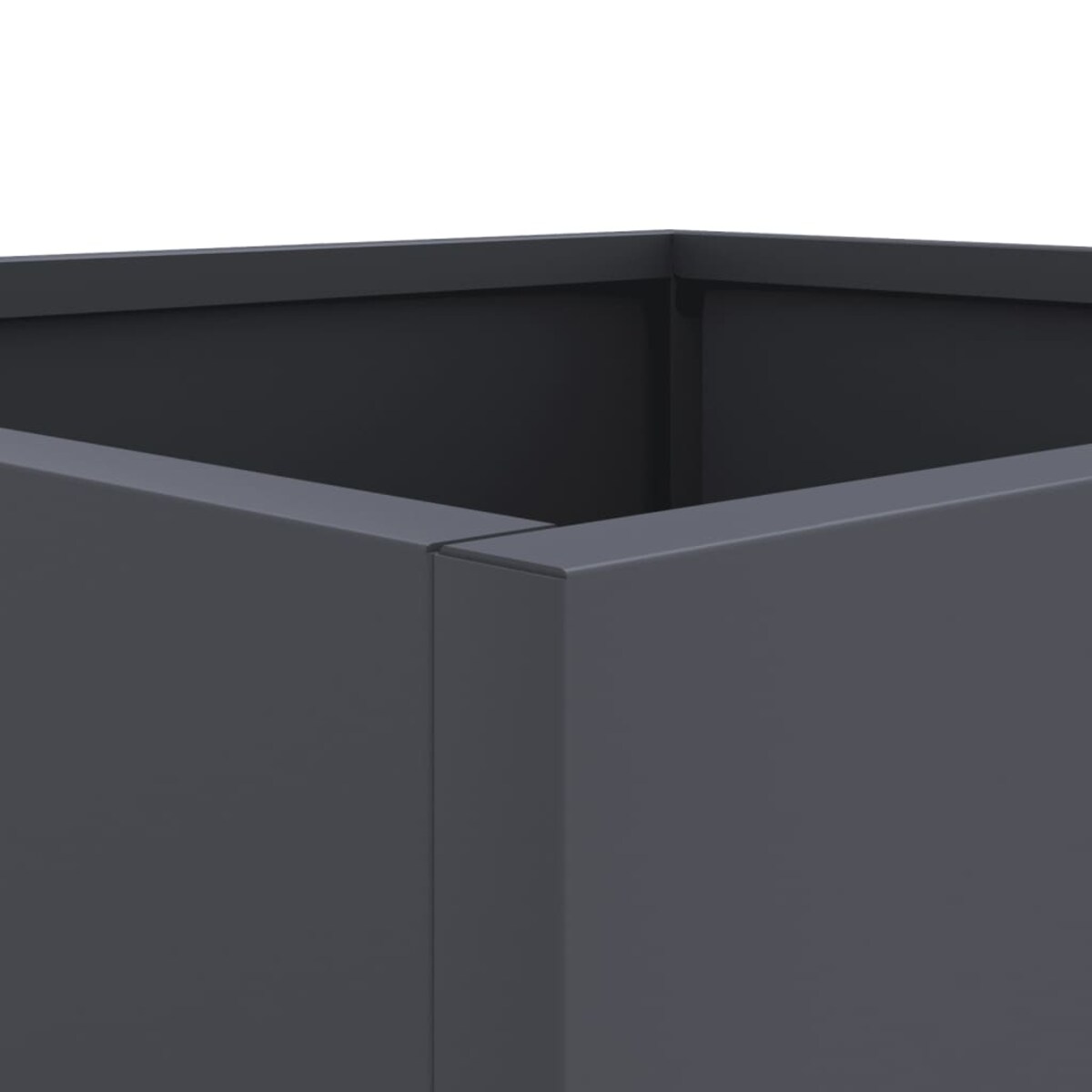 vidaXL Donica, antracytowa, 32x29x75 cm, stal