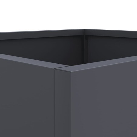 vidaXL Donica, antracytowa, 32x29x75 cm, stal