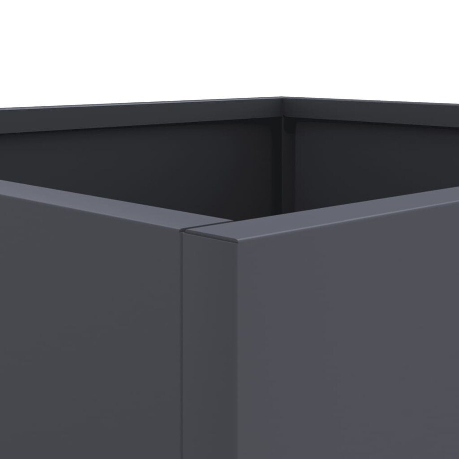 vidaXL Donica, antracytowa, 32x29x75 cm, stal
