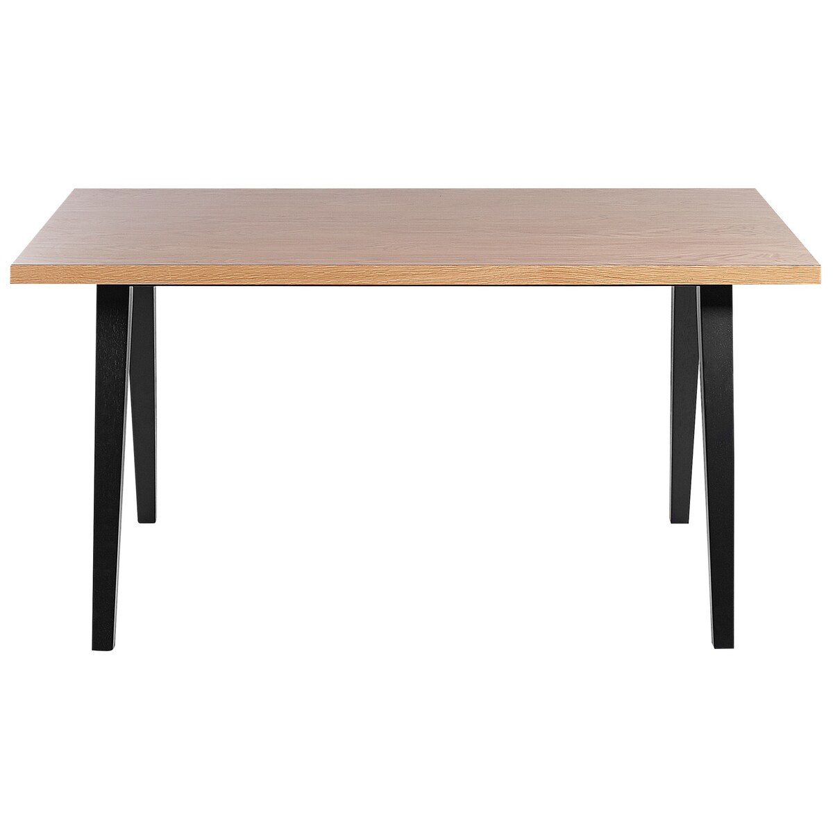 Stół do jadalni LENISTER Brązowy/czarny 150 cm 90 cm