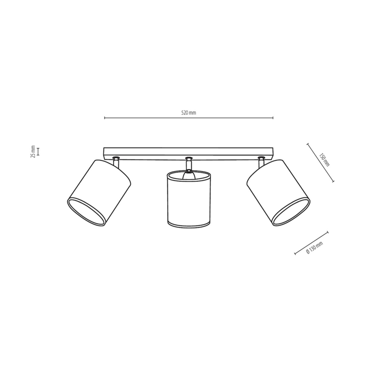 Drewniana Lampa Sufitowa BRITOP Lighting 3xE27 Max.25W Dąb Olejowany FSC z Czarną Tkaniną, Polski Producent, 1 szt.