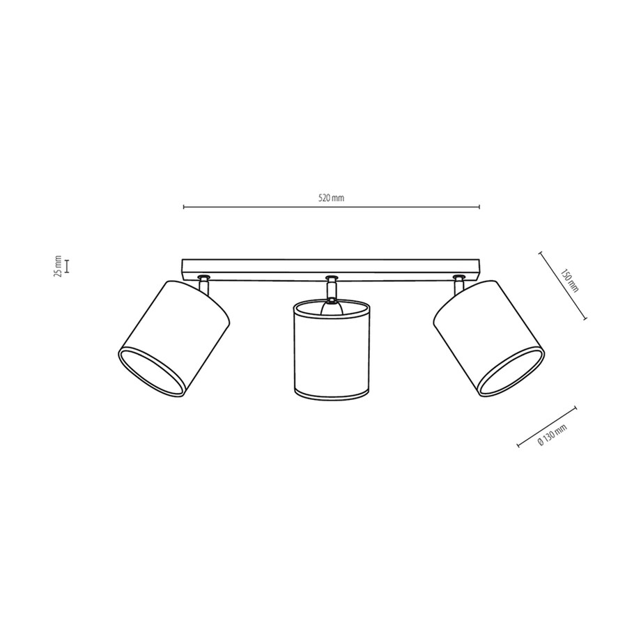Drewniana Lampa Sufitowa BRITOP Lighting 3xE27 Max.25W Dąb Olejowany FSC z Czarną Tkaniną, Polski Producent, 1 szt.