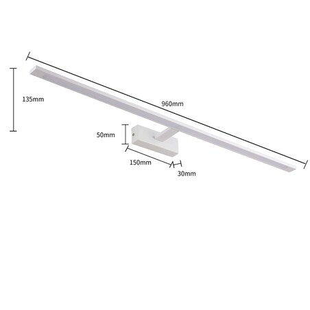 Lampa ścienna Light Prestige Isla biały LED 4000K 1 szt.