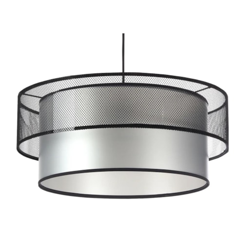 Lampa wisząca DOUBLE NET 40 srebrna