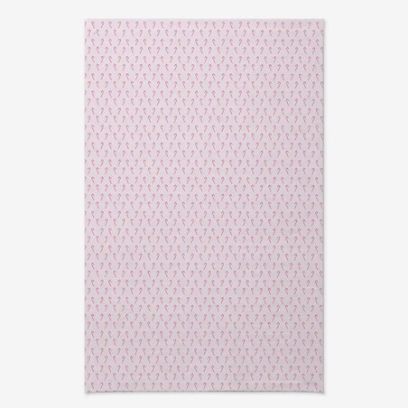 Obrus świąteczny - Laski cukrowe - różowy 140x220 cm