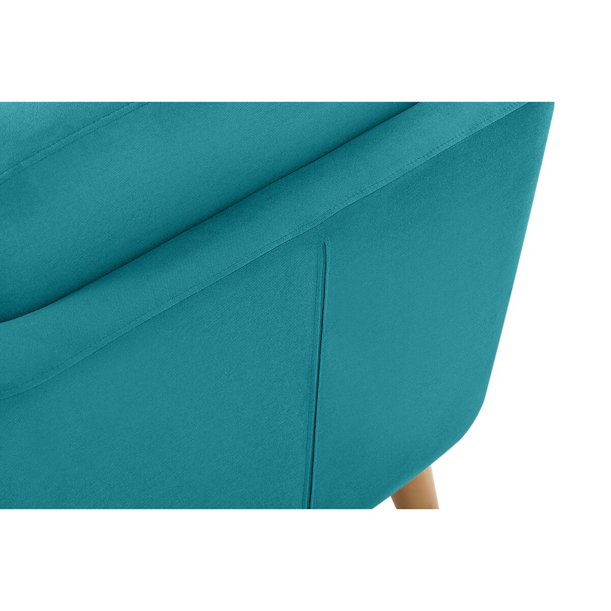 KONSIMO TAGIO Turkusowy fotel skandynawski