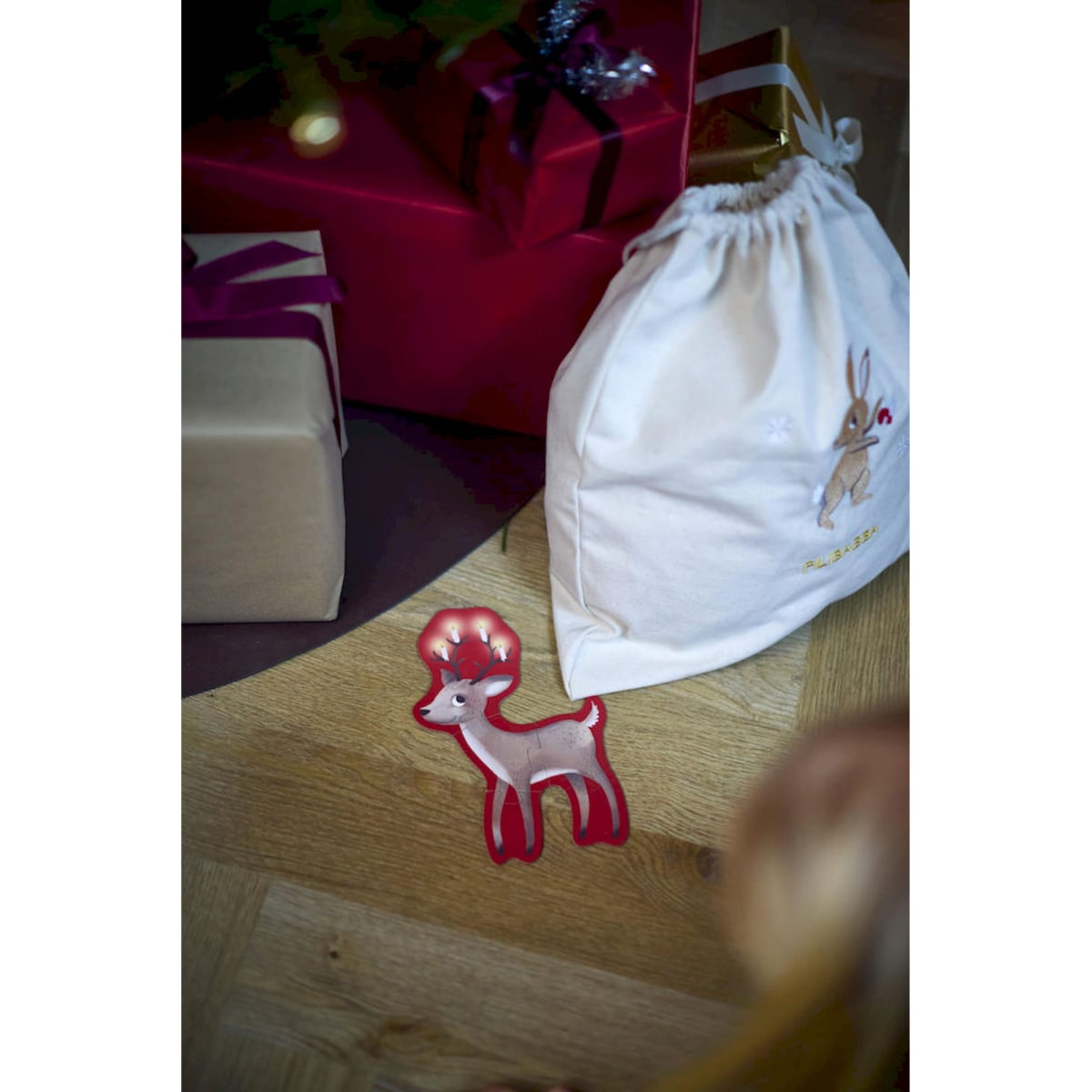 Filibabba Puzzle zestaw 4 układanek Wonderful Winter - Forest friends