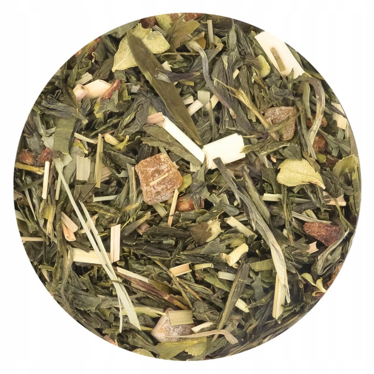 Herbata zielona SŁODKA GRUSZKA o smaku soczystej gruszki z nutą granatu - herbata liściasta sypana mieszanka napar susz - gotowa na prezent upominek