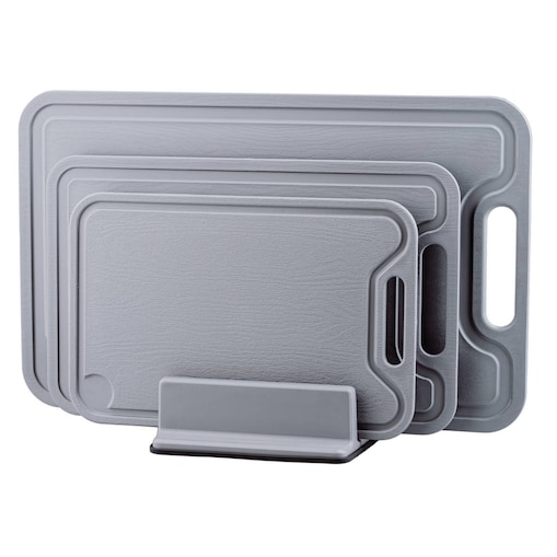 Komplet trzech desek do krojenia na stojaku