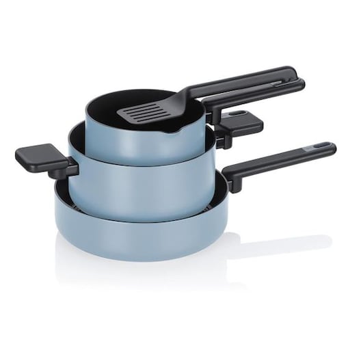 Zestaw naczyń (szaroniebieski) Mira Kela