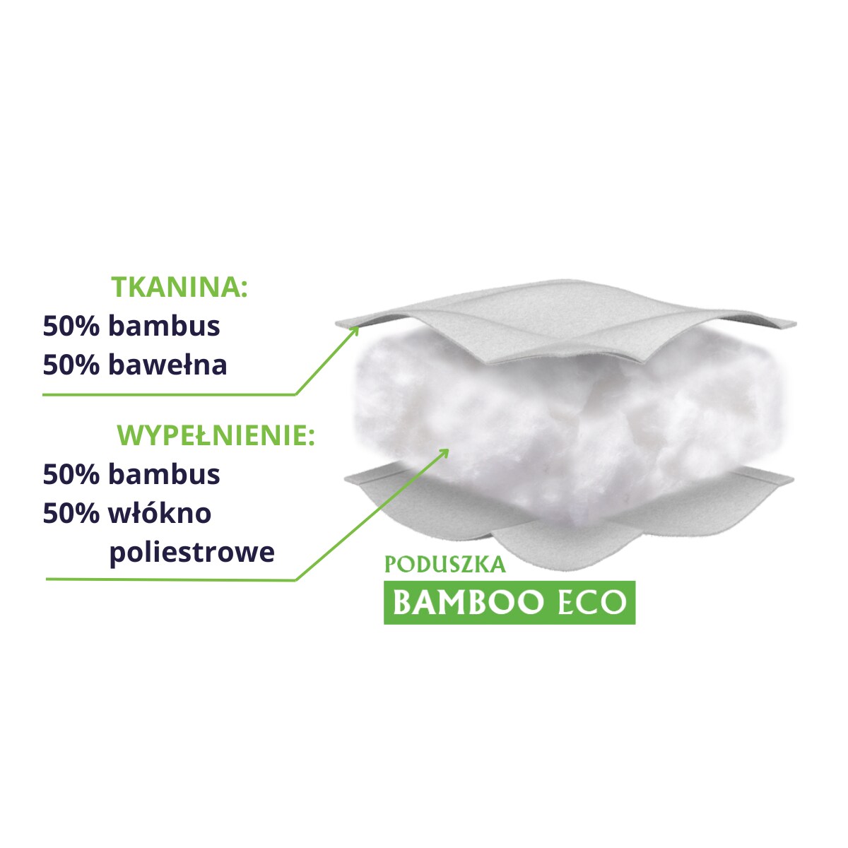 Poduszka 40x40 BAMBOO ECO Senna Home