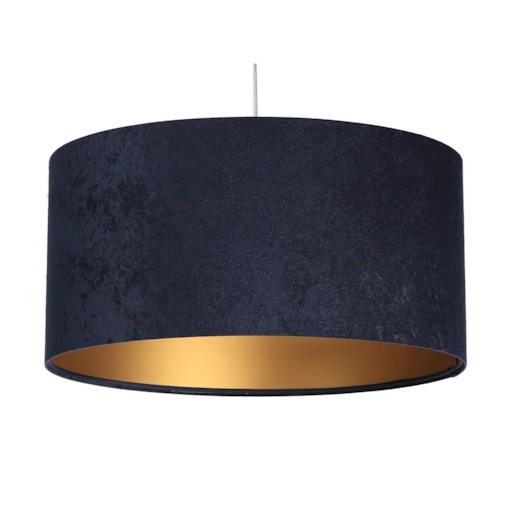 Lampa wisząca HOME 50 granatowa/złota