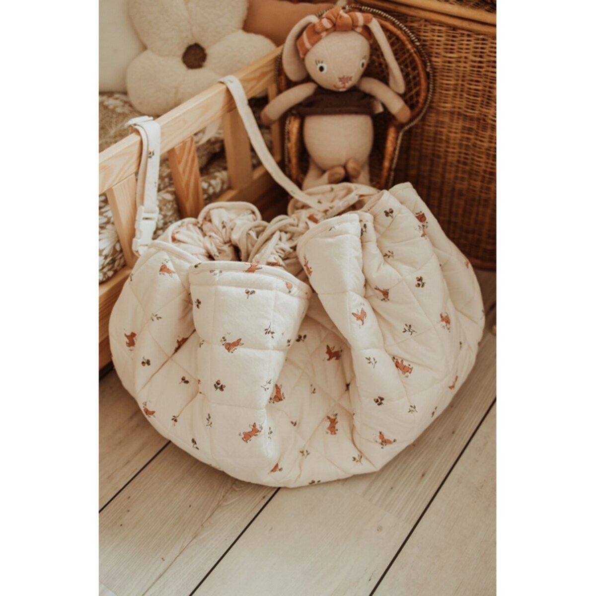 Play&Go Mata i Worek na Zabawki i Akcesoria Soft Organic Rabbit