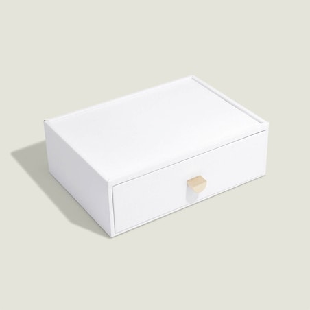 Szkatułka na biżuterię Stackers classic biała z szufladą