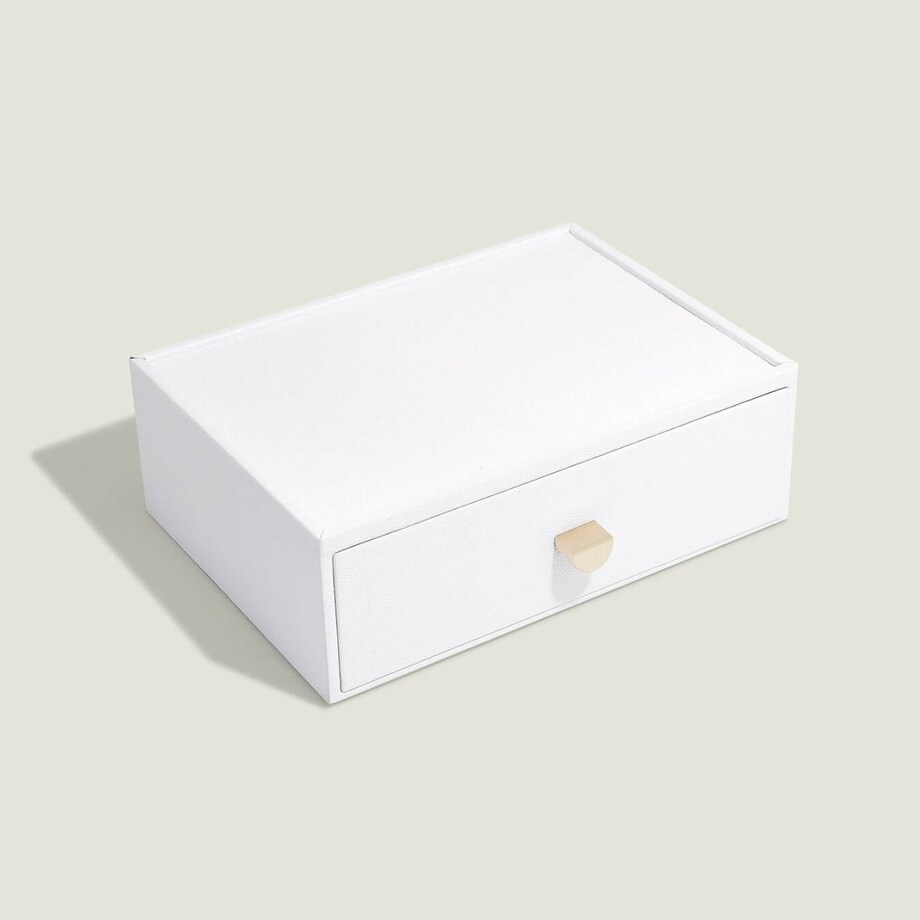 Szkatułka na biżuterię Stackers classic biała z szufladą