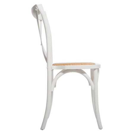 Krzesło drewniane ISAK, rattanowa plecionka