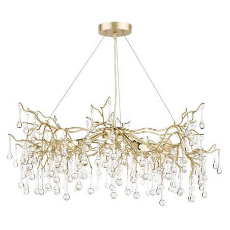 Wiszący żyrandol gałęzie Willow LA3756144-Q Laura Ashley krople przezroczysty złoty