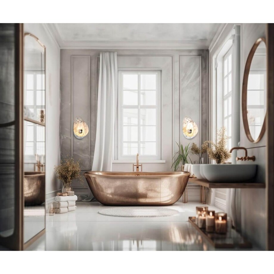 Ścienna lampa doo jadalni Rock MSE1501100145 Moosee LED 4W 3000K biała złota