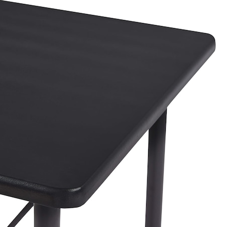 vidaXL Stolik barowy, czarny, 120 x 60 x 110 cm, MDF