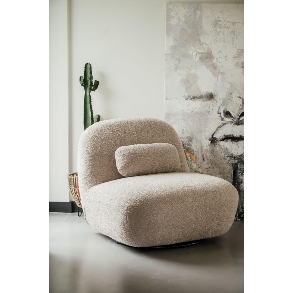 FOTEL OBROTOWY ZEN BEŻOWY