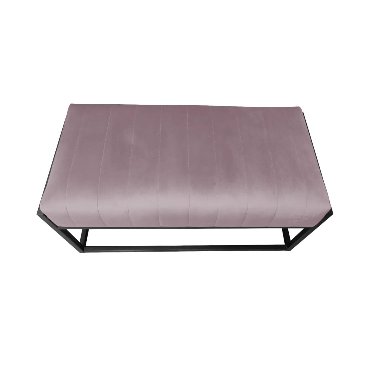 Ławka LILU MG VELVET jasnoróżowa