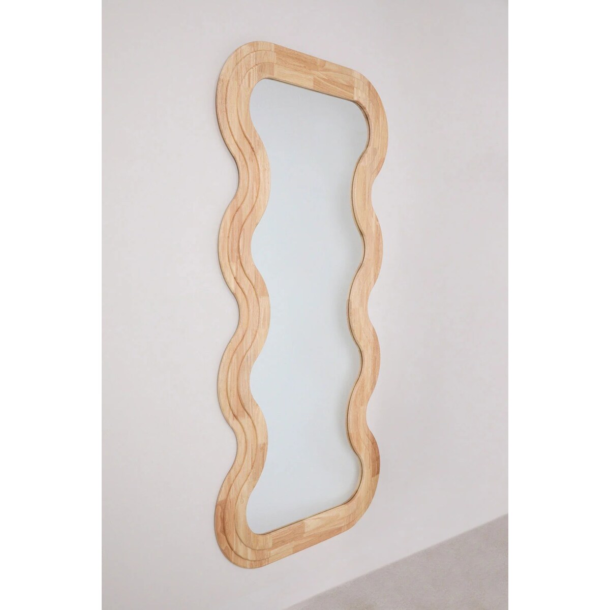 Lustro ścienne z drewna dębowego 85x180 cm Lierta