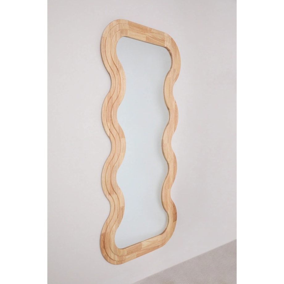 Lustro ścienne z drewna dębowego 85x180 cm Lierta