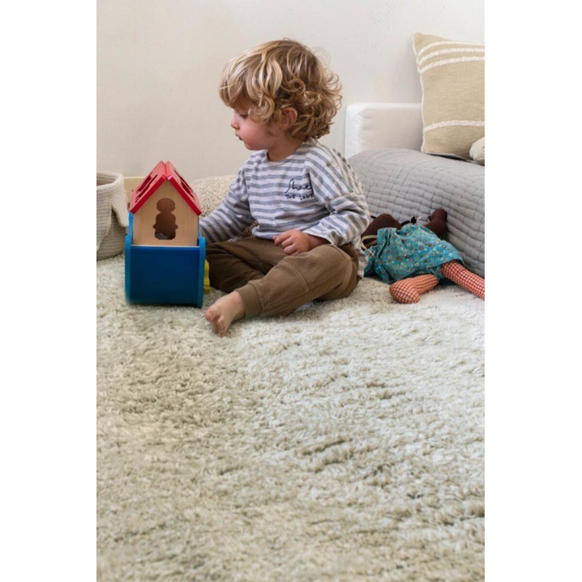 Dywan dziecięcy GELATO GREEN 120x160 zielony/beżowy dwustronny