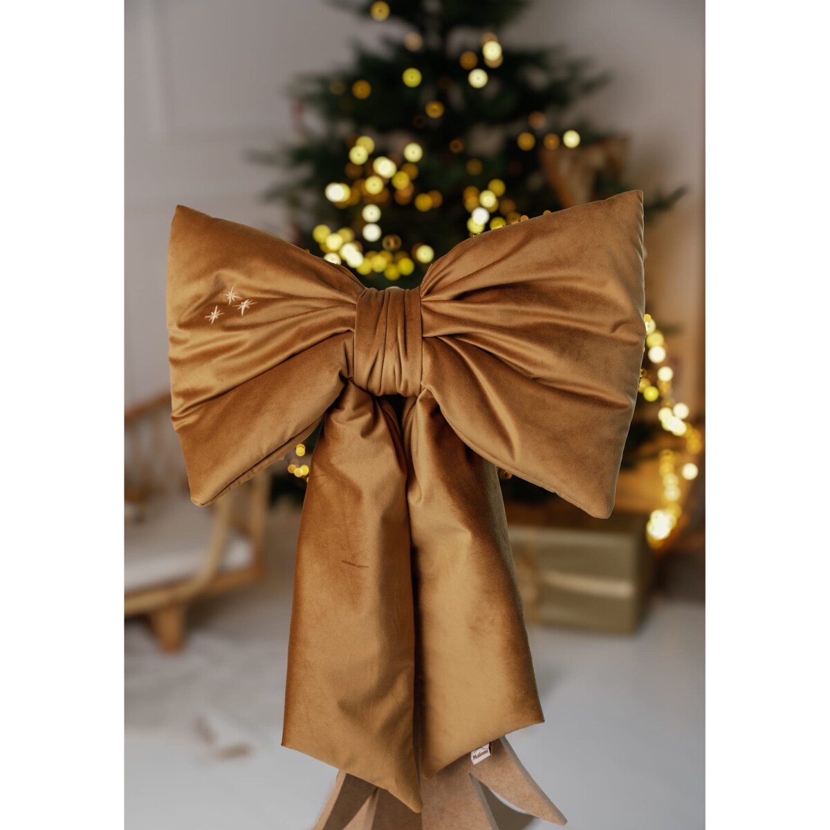 Kokarda Świąteczna Delux Golden Bronze - L