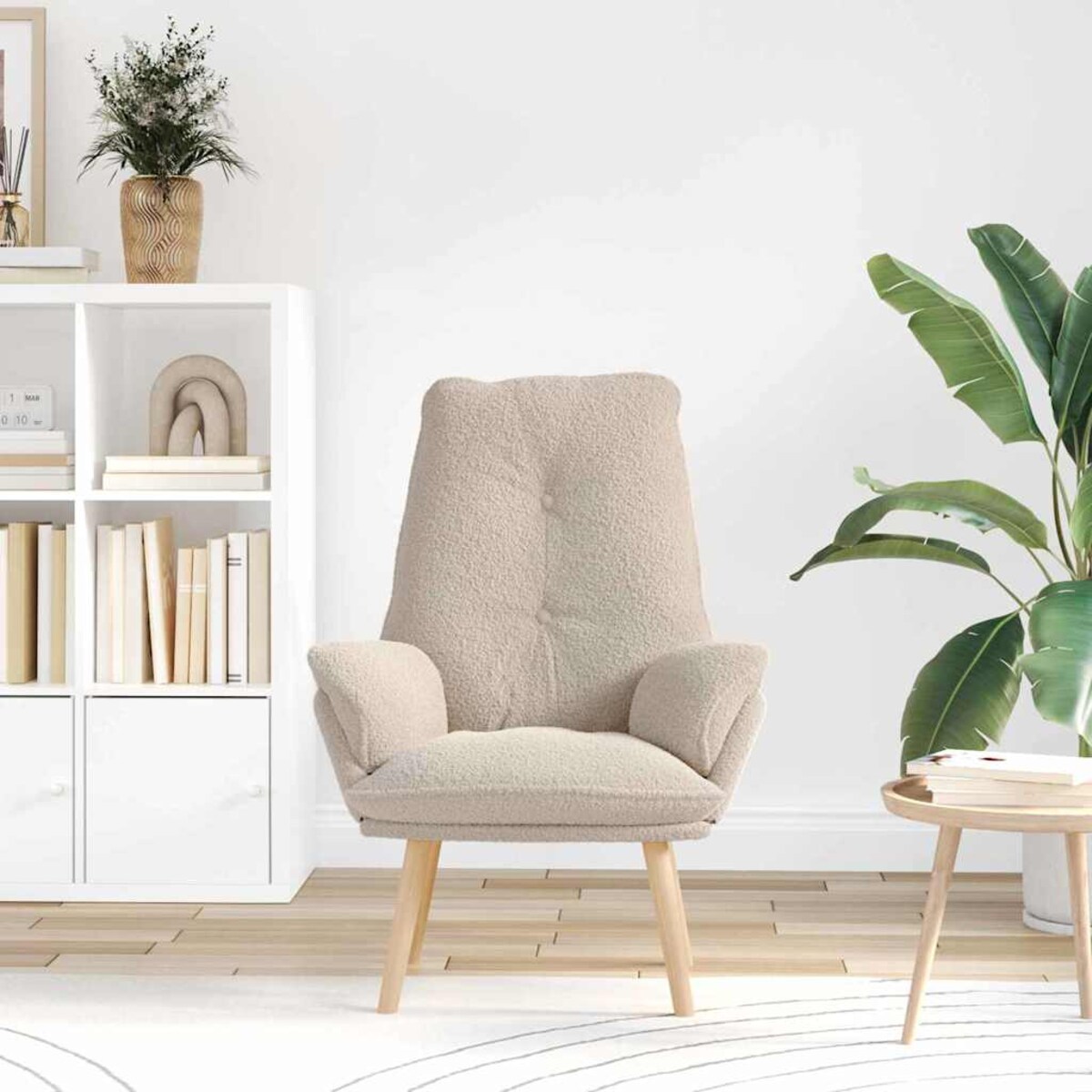 vidaXL Fotel relaksacyjny Jasnoszary 69 x 74 x 93 cm tkanina