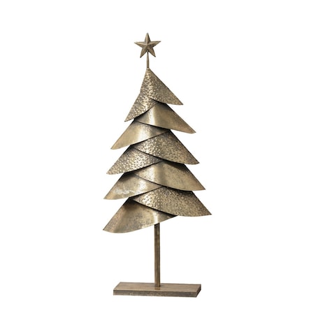Dekoracja Christmas Tree Armor 89cm boże narodzenie, święta, świąteczne, antyczne złoto, 39 x 12 x 89 cm